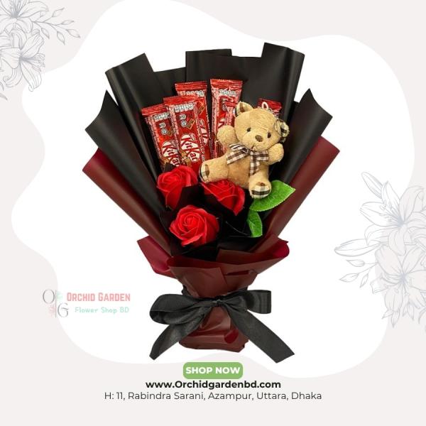 Teddy Rose Chocolate Bouquet Special Edition