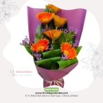 Orange Gerbera Sunshine Bouquet Fresh Bloom Edition