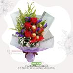 Red Rose Ferrero Floral Chocolate Bouquet