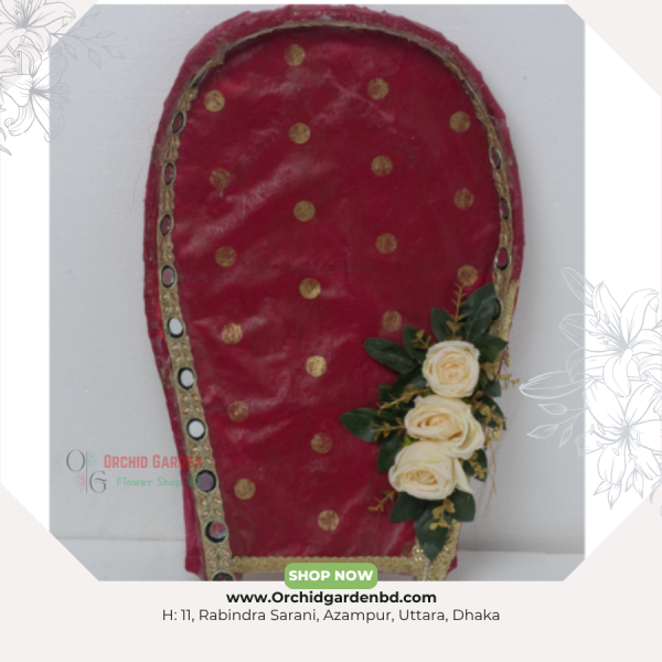 Red Polka Bridal Shoe Tray – Traditional Mehendi Edition