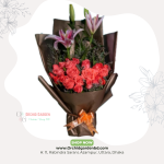 Elegant Pink Lily Rose Bouquet