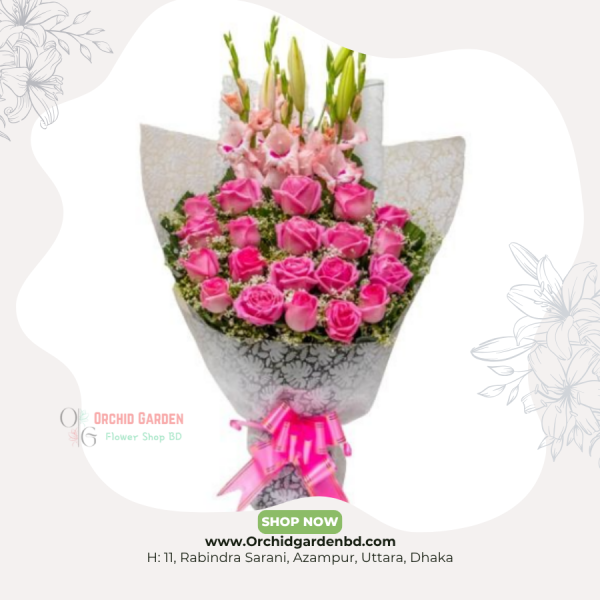 Soft Pink Premium Rose Bouquet