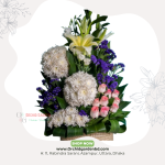 White Chandramollika & Lily Luxury Basket