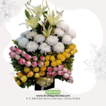 White & Pink Premium Flower Stand