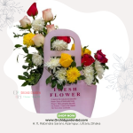 Colorful Mixed Rose Bloom Bag