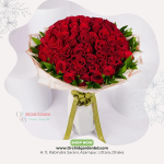 100 Red Rose Premium Round Bouquet