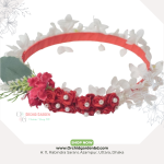 Red Flower Crown 1 Piece