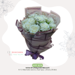 Pure White Elegance Rose Bouquet