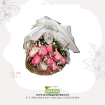 Premium Pink Rose Basket Bouquet