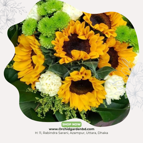 5 Sunflowers Bouquet | 1 Bouquet