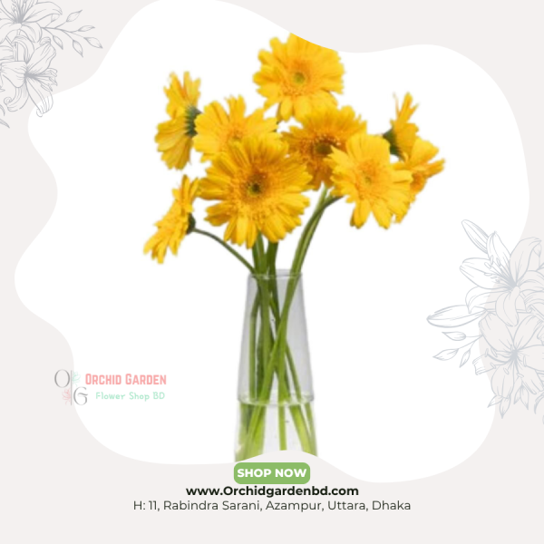 Yellow Gerbera Flower 1 Piece