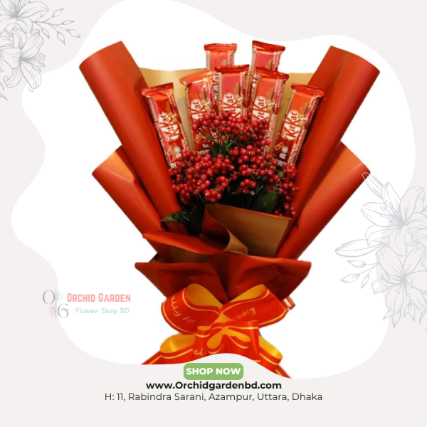 KitKat Berry Bloom Chocolate Bouquet