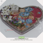 Floral Heart Decorative Tray – Engagement Gift Edition