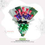 Mixed Chocolate Surprise Bouquet – Green & White Edition