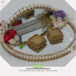 Pearl Rim Mirror Gift Tray – Teddy & Floral Edition