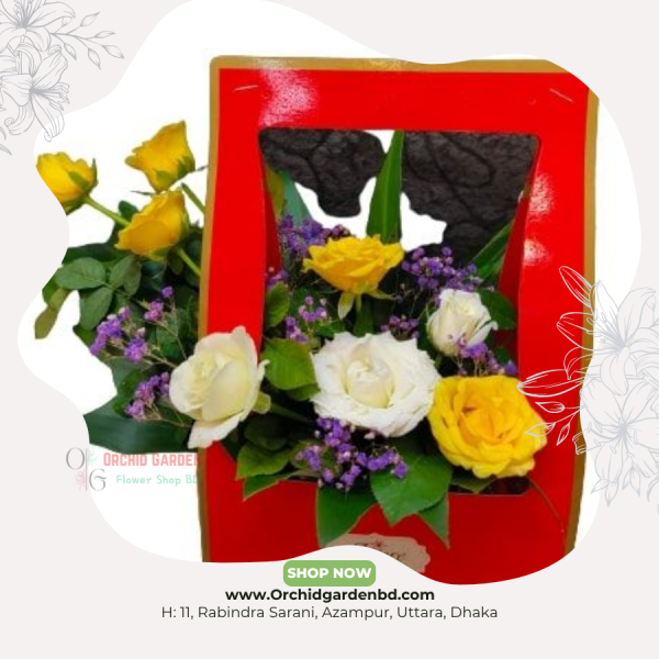 Sunshine Elegance Box Arrangement